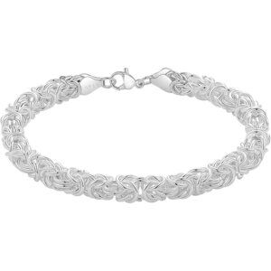 925 Sterling Silver Byzantine Bracelet for Women Handmade Jewelry Gifts
